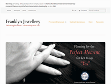Tablet Screenshot of franklynjewellery.com